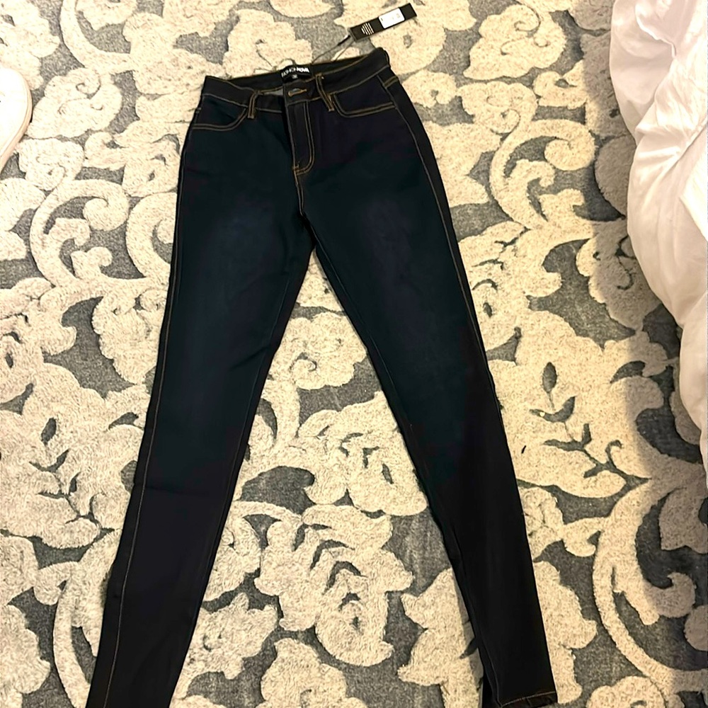 Fashion Nova skinny dark wash jeans